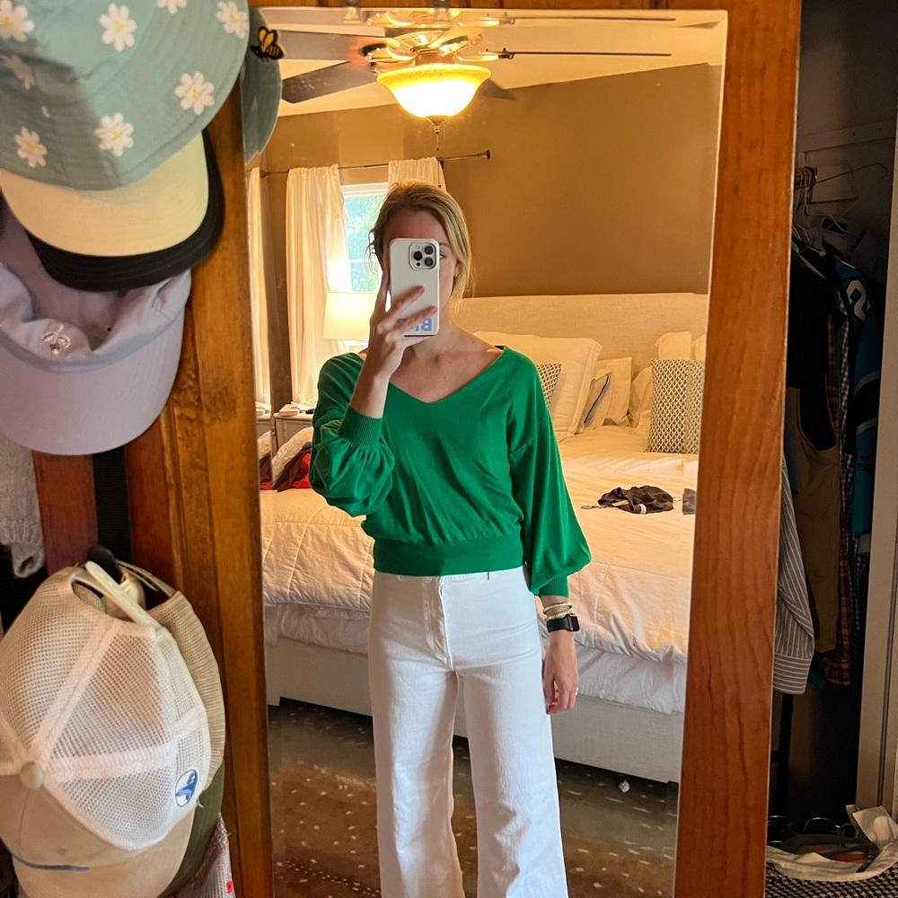 Green sweater